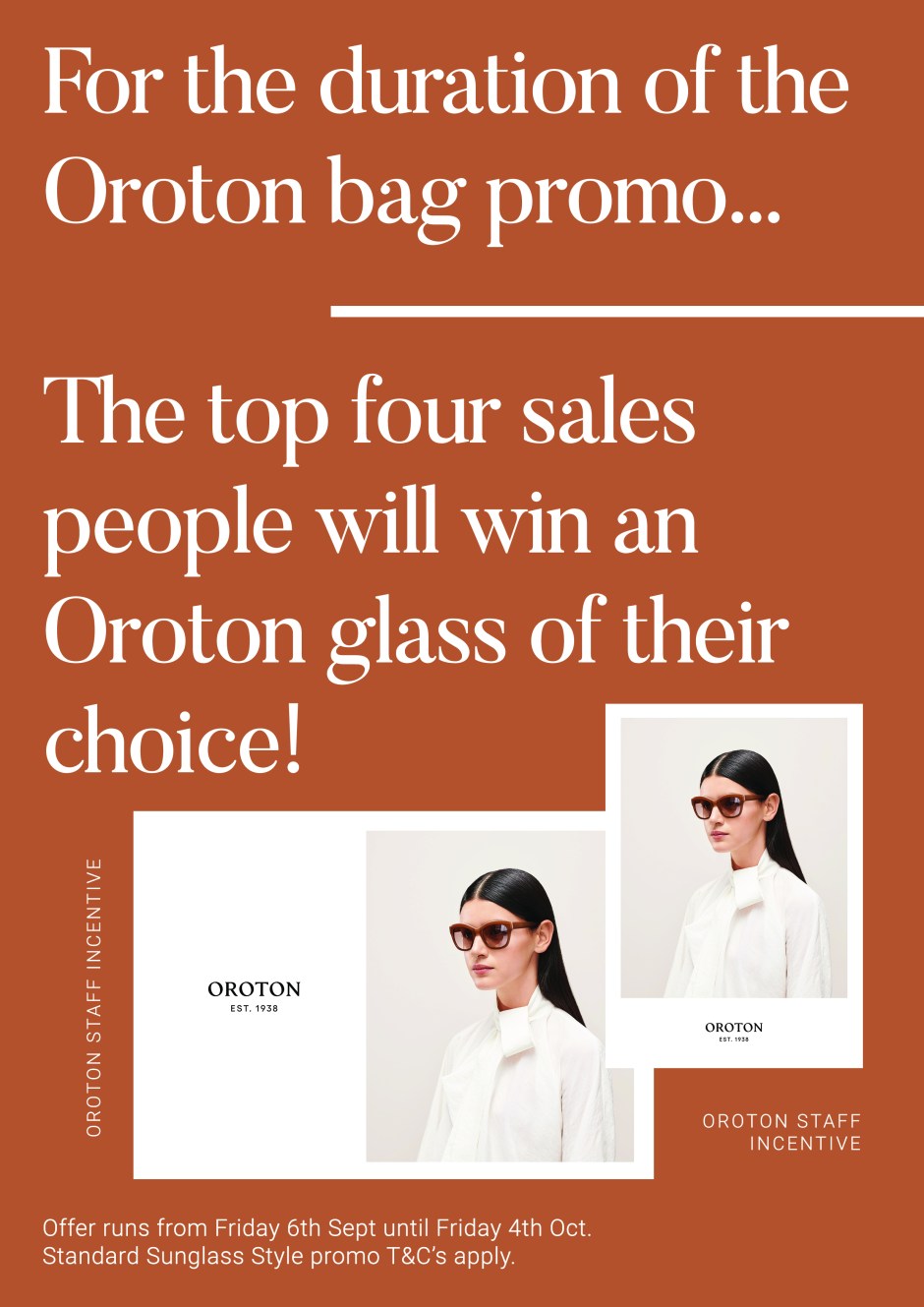 Oroton Staff Incentive - Sept 19